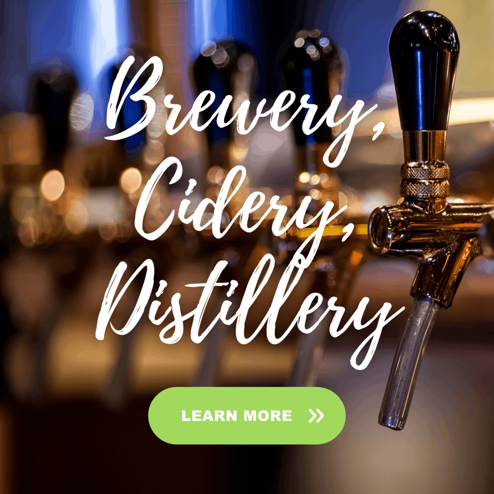Brewery, Distillery, Cidery